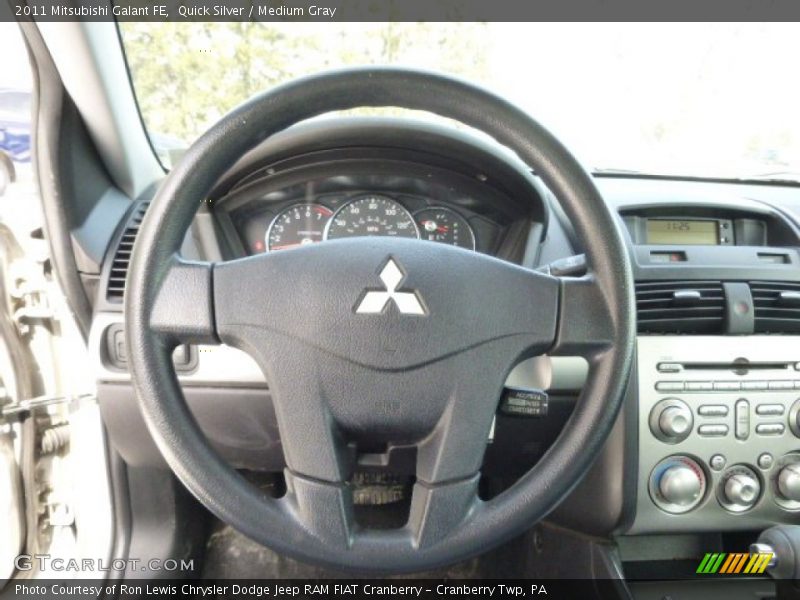 Quick Silver / Medium Gray 2011 Mitsubishi Galant FE