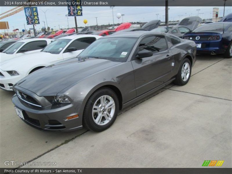 Sterling Gray / Charcoal Black 2014 Ford Mustang V6 Coupe