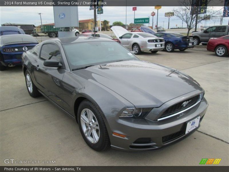 Sterling Gray / Charcoal Black 2014 Ford Mustang V6 Coupe