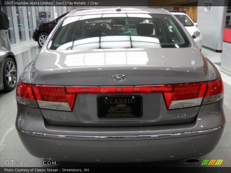 Steel Gray Metallic / Gray 2007 Hyundai Azera Limited