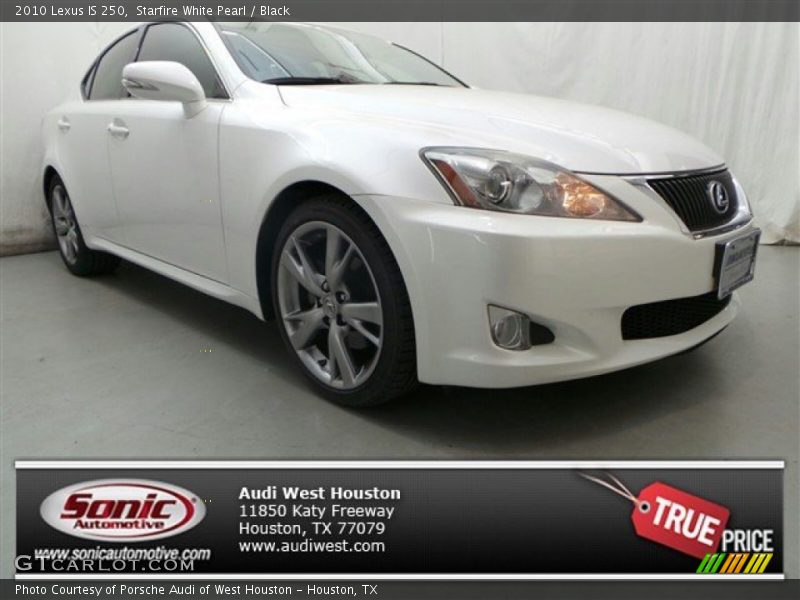 Starfire White Pearl / Black 2010 Lexus IS 250