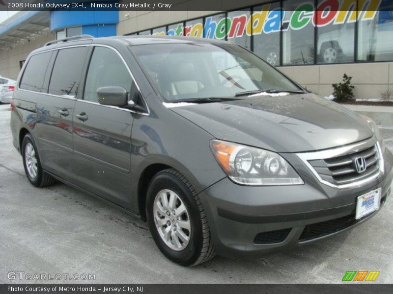 Nimbus Gray Metallic / Gray 2008 Honda Odyssey EX-L