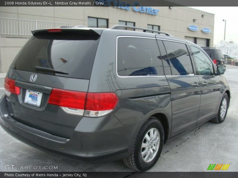 Nimbus Gray Metallic / Gray 2008 Honda Odyssey EX-L