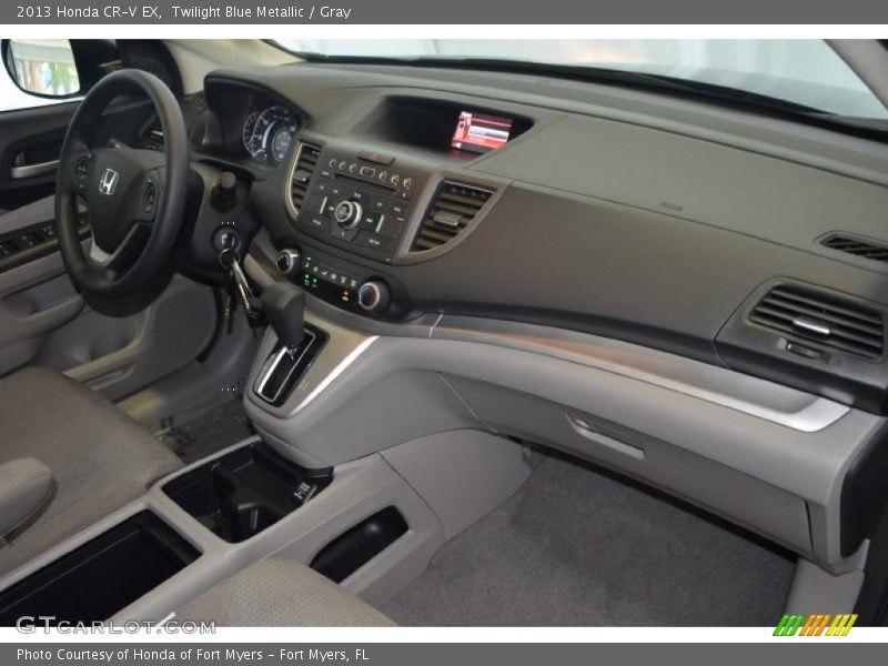 Twilight Blue Metallic / Gray 2013 Honda CR-V EX