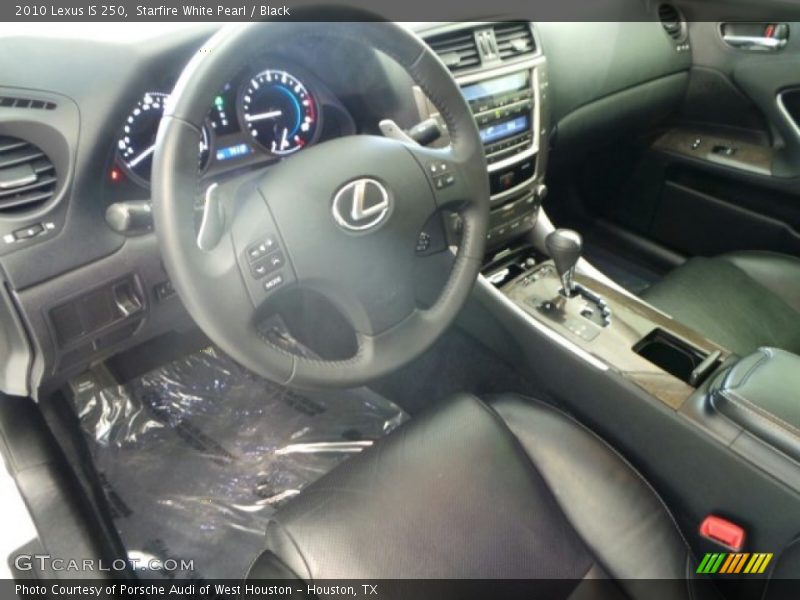 Starfire White Pearl / Black 2010 Lexus IS 250