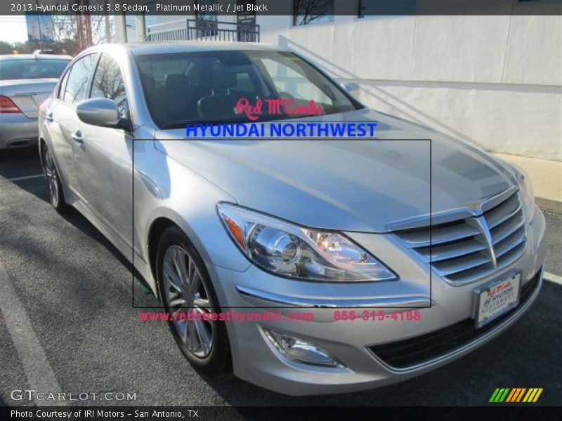 Platinum Metallic / Jet Black 2013 Hyundai Genesis 3.8 Sedan