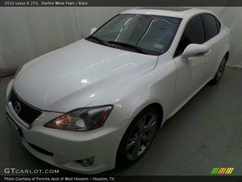 Starfire White Pearl / Black 2010 Lexus IS 250