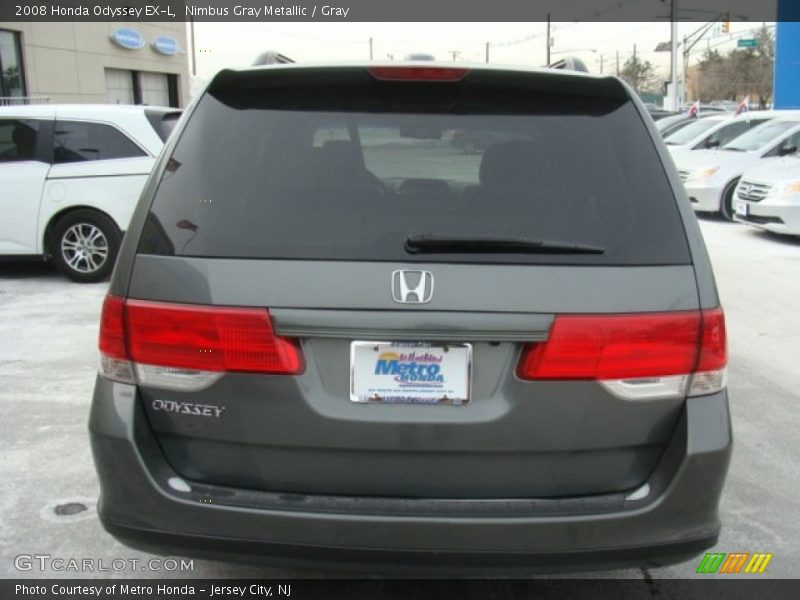 Nimbus Gray Metallic / Gray 2008 Honda Odyssey EX-L