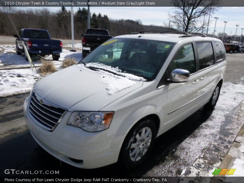 Stone White / Medium Slate Gray/Light Shale 2010 Chrysler Town & Country Touring