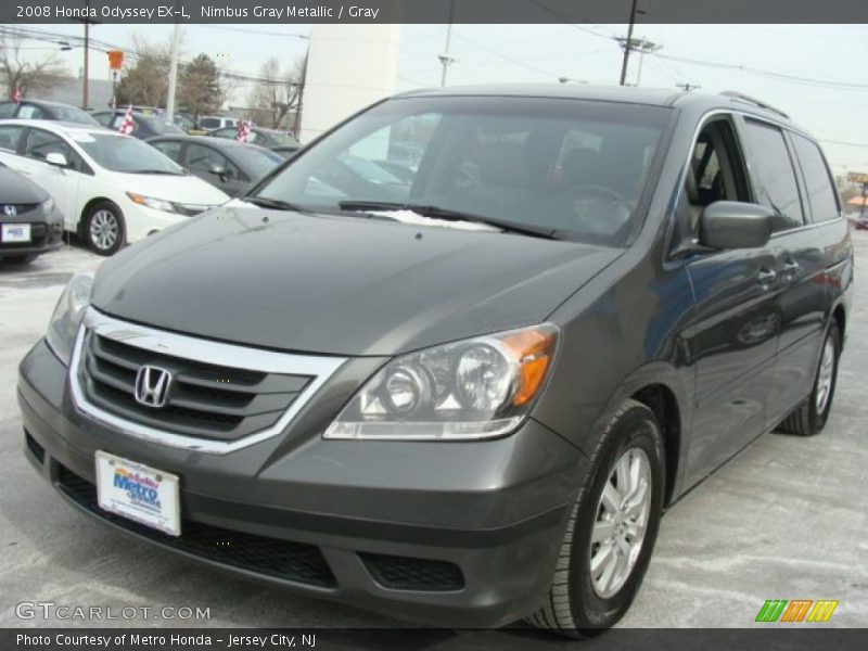 Nimbus Gray Metallic / Gray 2008 Honda Odyssey EX-L