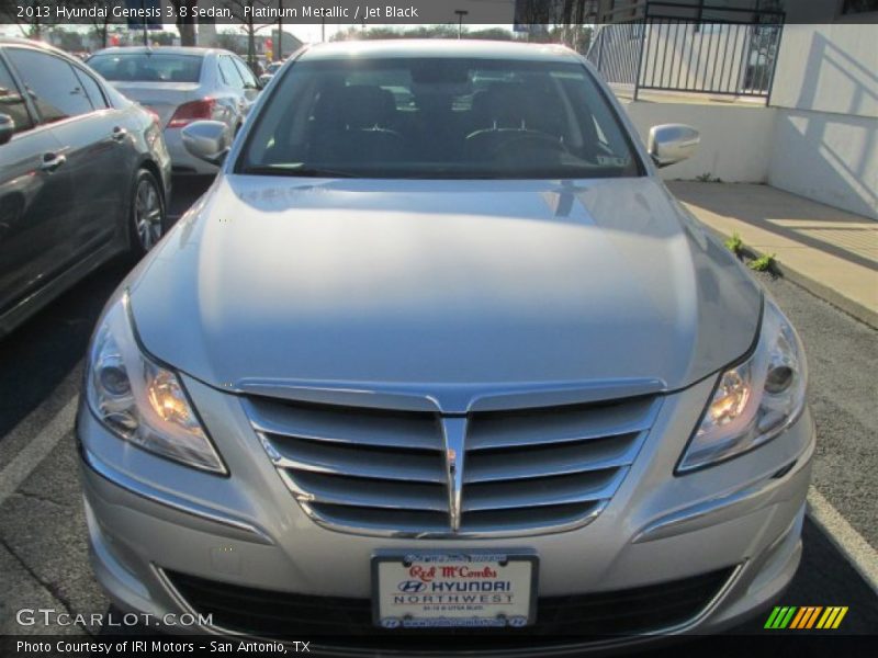 Platinum Metallic / Jet Black 2013 Hyundai Genesis 3.8 Sedan