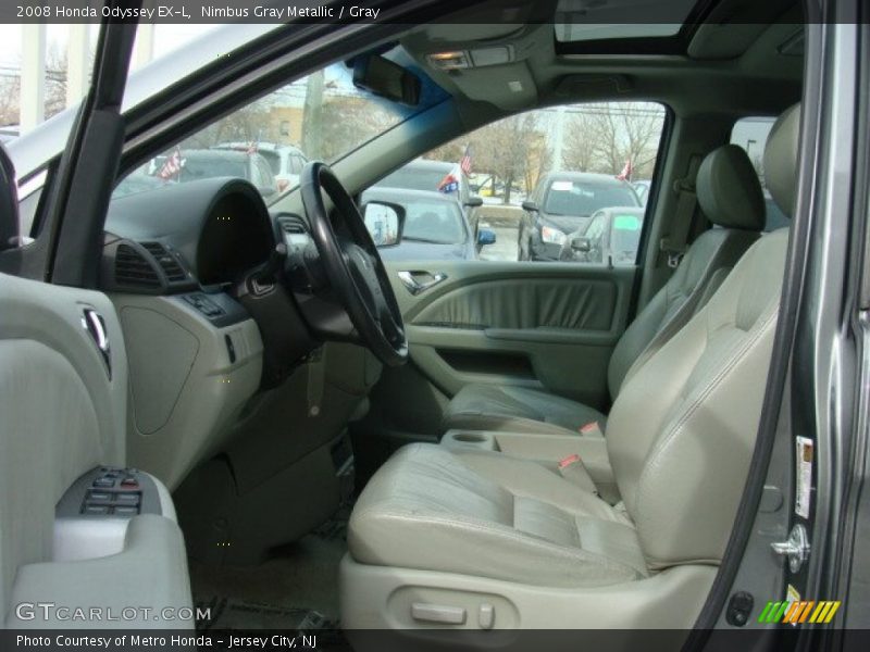 Nimbus Gray Metallic / Gray 2008 Honda Odyssey EX-L