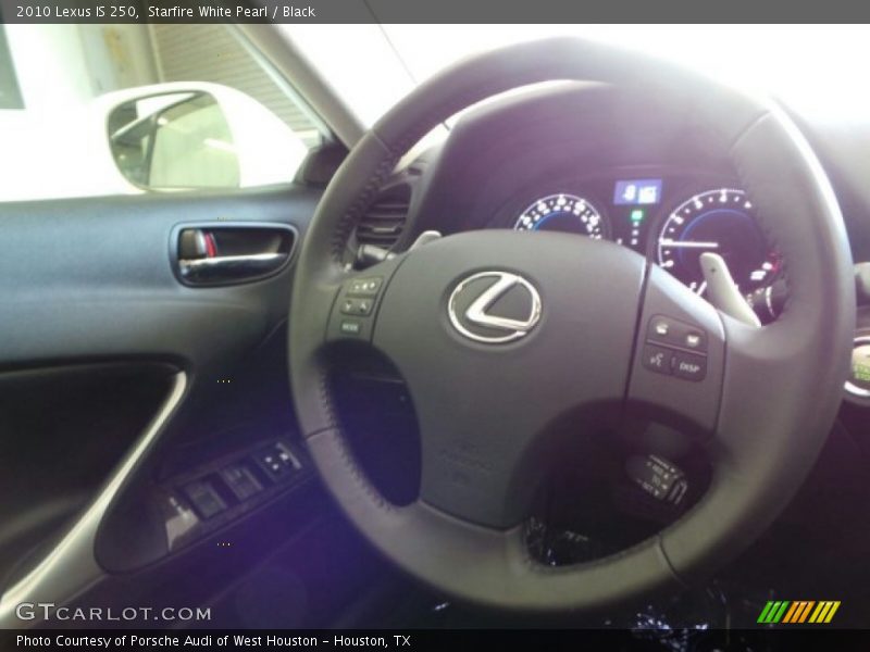 Starfire White Pearl / Black 2010 Lexus IS 250