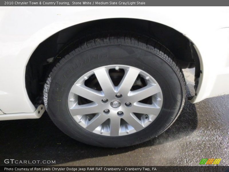 Stone White / Medium Slate Gray/Light Shale 2010 Chrysler Town & Country Touring