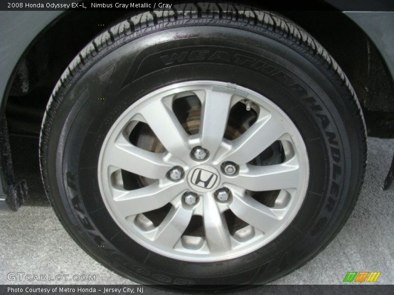 Nimbus Gray Metallic / Gray 2008 Honda Odyssey EX-L