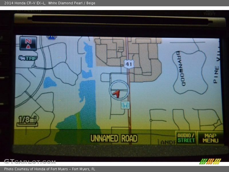 White Diamond Pearl / Beige 2014 Honda CR-V EX-L