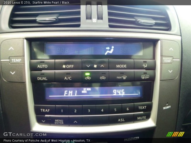 Starfire White Pearl / Black 2010 Lexus IS 250