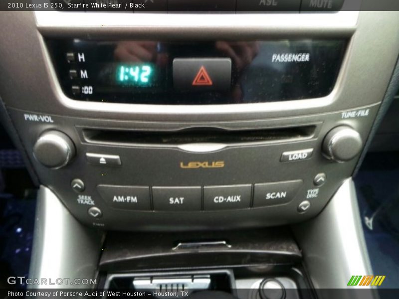 Starfire White Pearl / Black 2010 Lexus IS 250