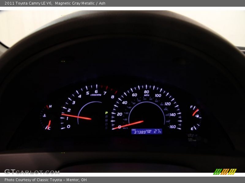 Magnetic Gray Metallic / Ash 2011 Toyota Camry LE V6