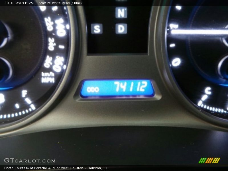 Starfire White Pearl / Black 2010 Lexus IS 250