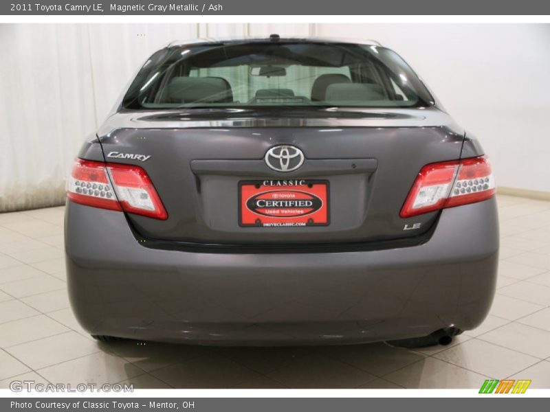 Magnetic Gray Metallic / Ash 2011 Toyota Camry LE