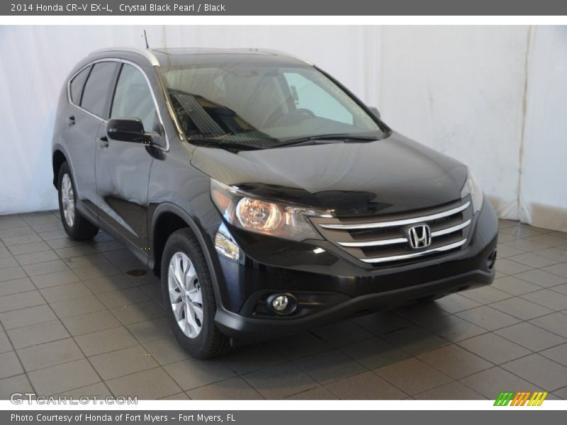 Crystal Black Pearl / Black 2014 Honda CR-V EX-L