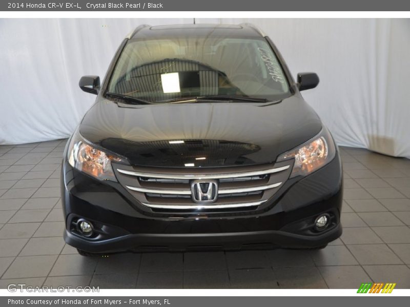 Crystal Black Pearl / Black 2014 Honda CR-V EX-L