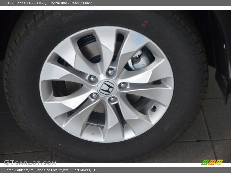 Crystal Black Pearl / Black 2014 Honda CR-V EX-L