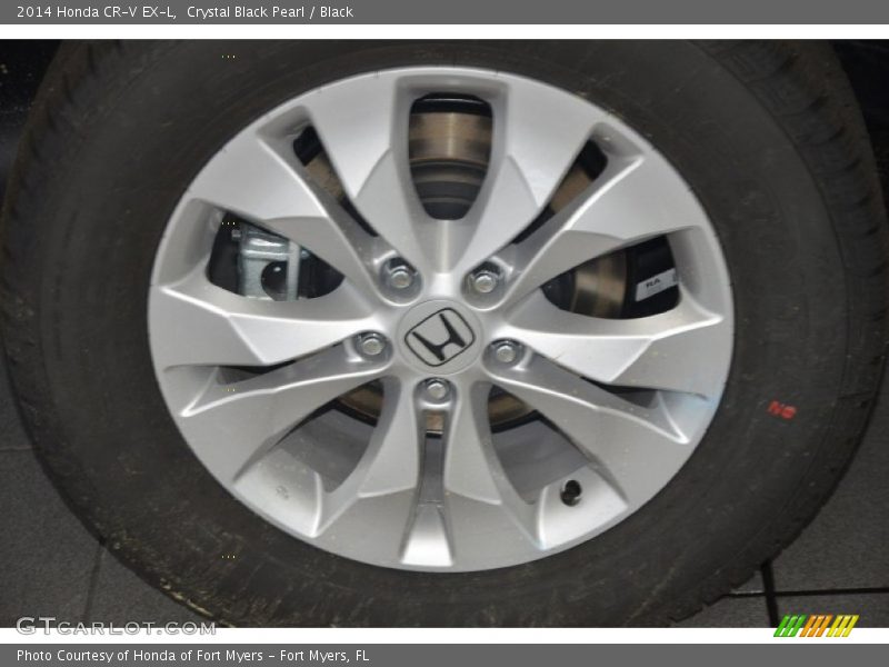 Crystal Black Pearl / Black 2014 Honda CR-V EX-L