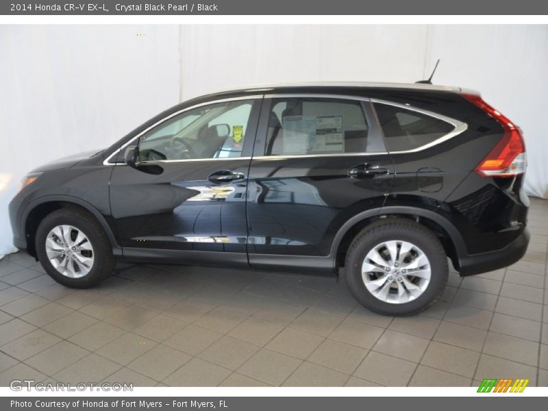 Crystal Black Pearl / Black 2014 Honda CR-V EX-L