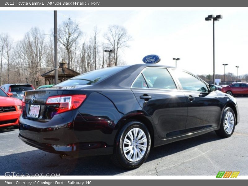 Attitude Black Metallic / Ivory 2012 Toyota Camry L