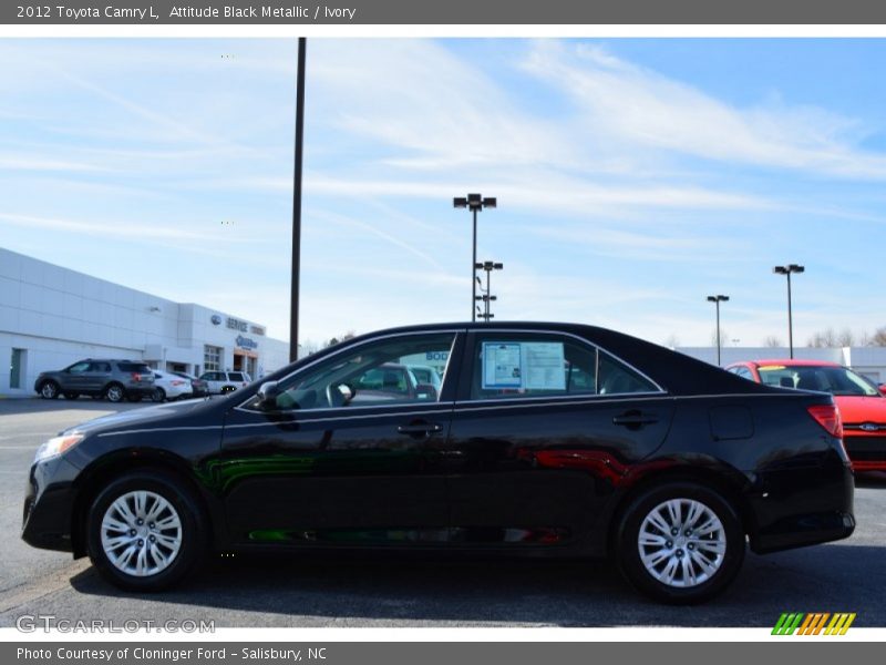 Attitude Black Metallic / Ivory 2012 Toyota Camry L