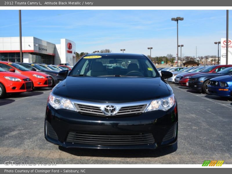 Attitude Black Metallic / Ivory 2012 Toyota Camry L