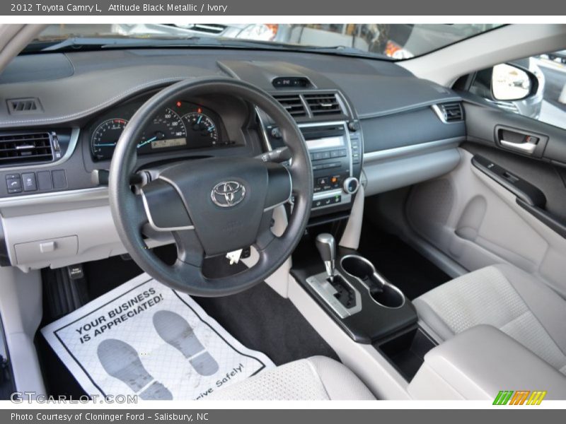 Attitude Black Metallic / Ivory 2012 Toyota Camry L