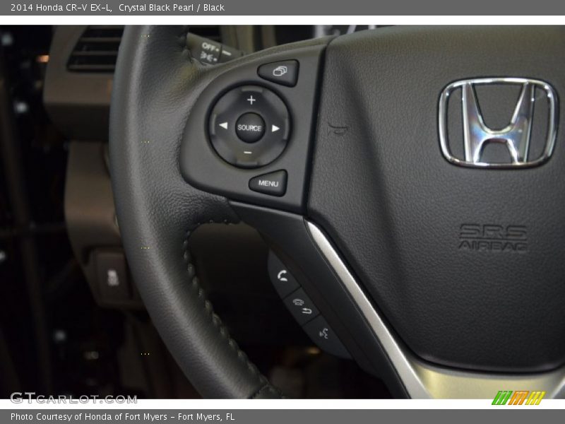 Crystal Black Pearl / Black 2014 Honda CR-V EX-L