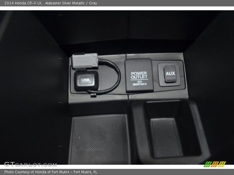 Alabaster Silver Metallic / Gray 2014 Honda CR-V LX