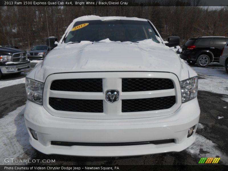 Bright White / Black/Diesel Gray 2013 Ram 1500 Express Quad Cab 4x4