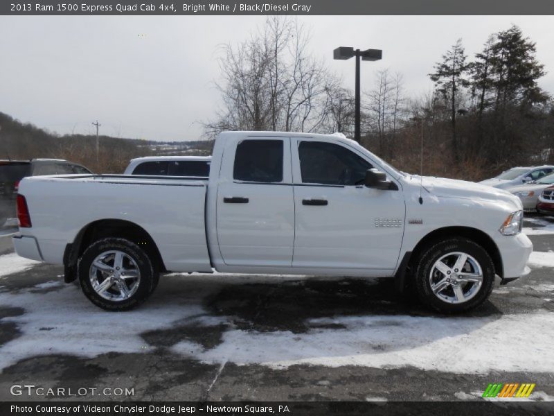 Bright White / Black/Diesel Gray 2013 Ram 1500 Express Quad Cab 4x4