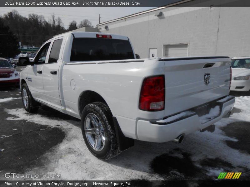 Bright White / Black/Diesel Gray 2013 Ram 1500 Express Quad Cab 4x4