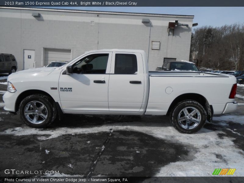 Bright White / Black/Diesel Gray 2013 Ram 1500 Express Quad Cab 4x4