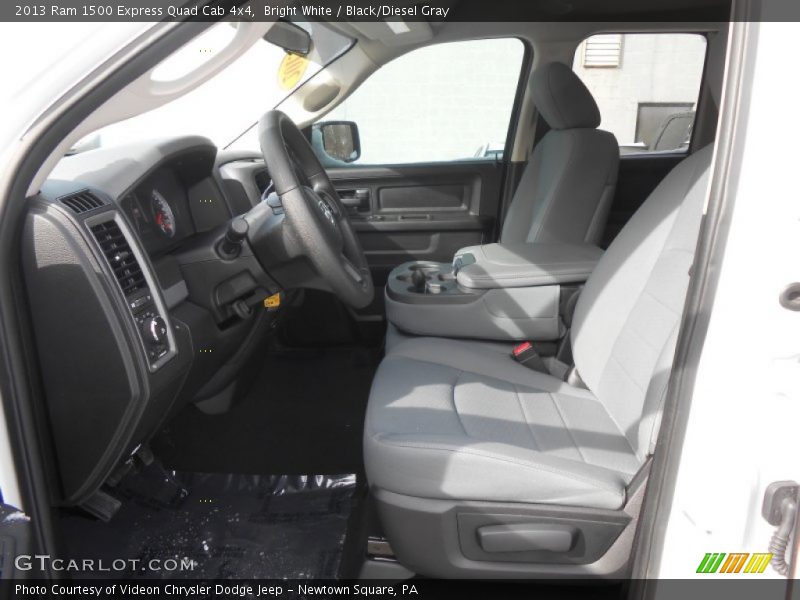 Bright White / Black/Diesel Gray 2013 Ram 1500 Express Quad Cab 4x4