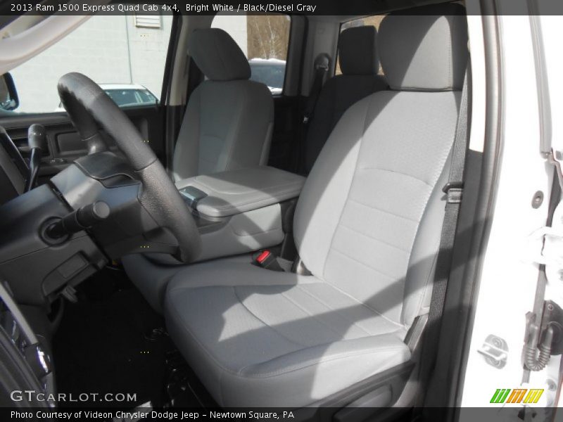 Bright White / Black/Diesel Gray 2013 Ram 1500 Express Quad Cab 4x4