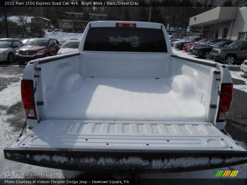 Bright White / Black/Diesel Gray 2013 Ram 1500 Express Quad Cab 4x4