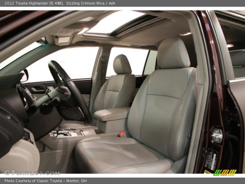 Sizzling Crimson Mica / Ash 2012 Toyota Highlander SE 4WD