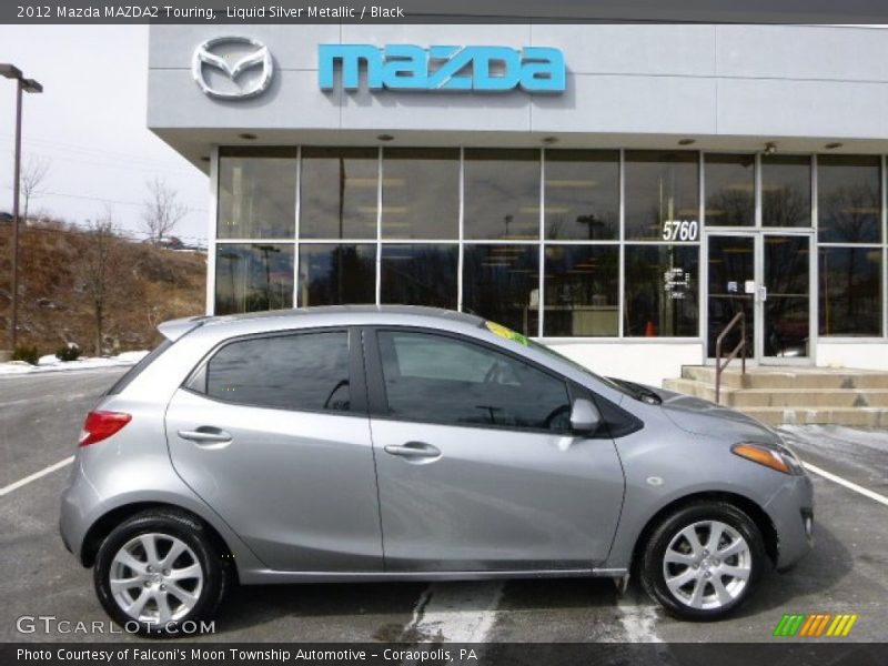 Liquid Silver Metallic / Black 2012 Mazda MAZDA2 Touring