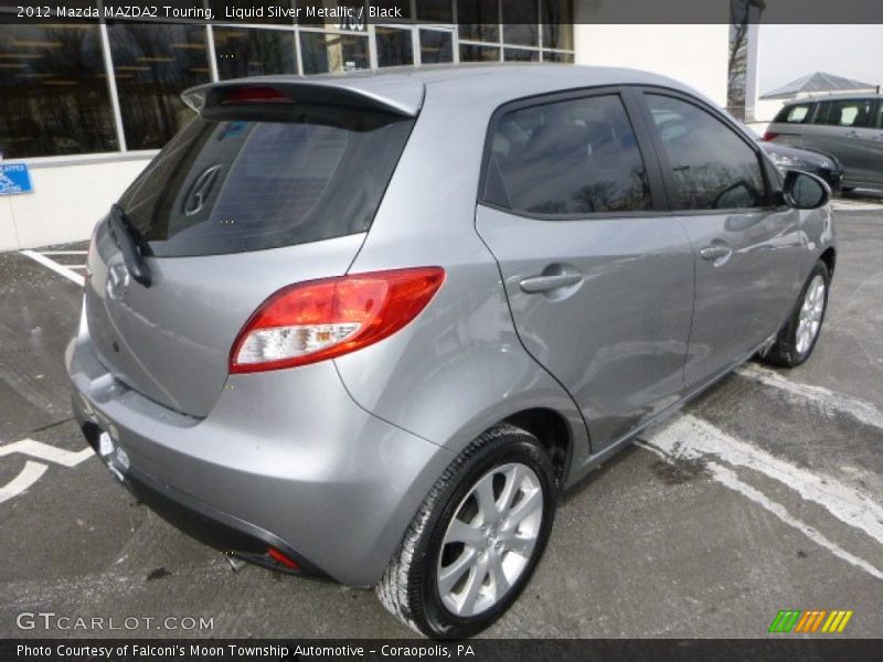 Liquid Silver Metallic / Black 2012 Mazda MAZDA2 Touring