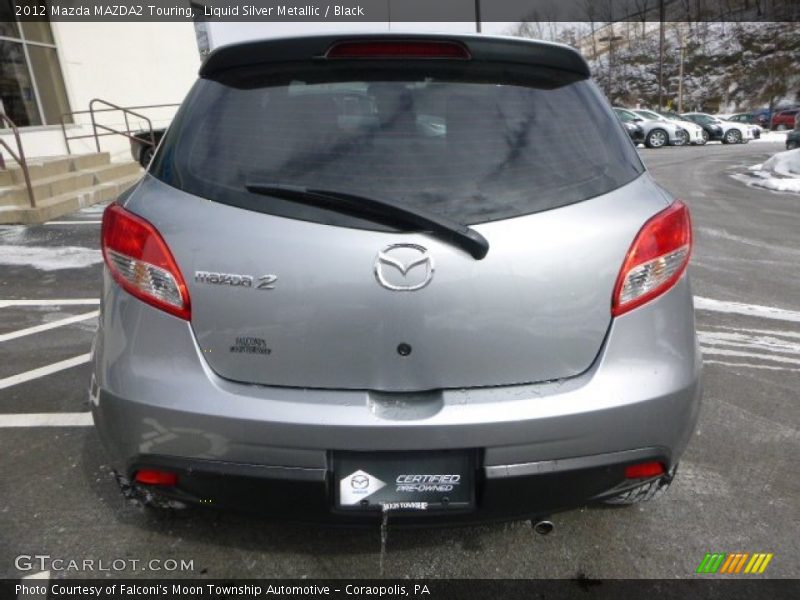 Liquid Silver Metallic / Black 2012 Mazda MAZDA2 Touring