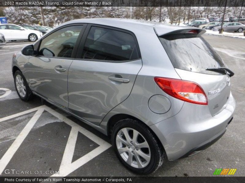 Liquid Silver Metallic / Black 2012 Mazda MAZDA2 Touring