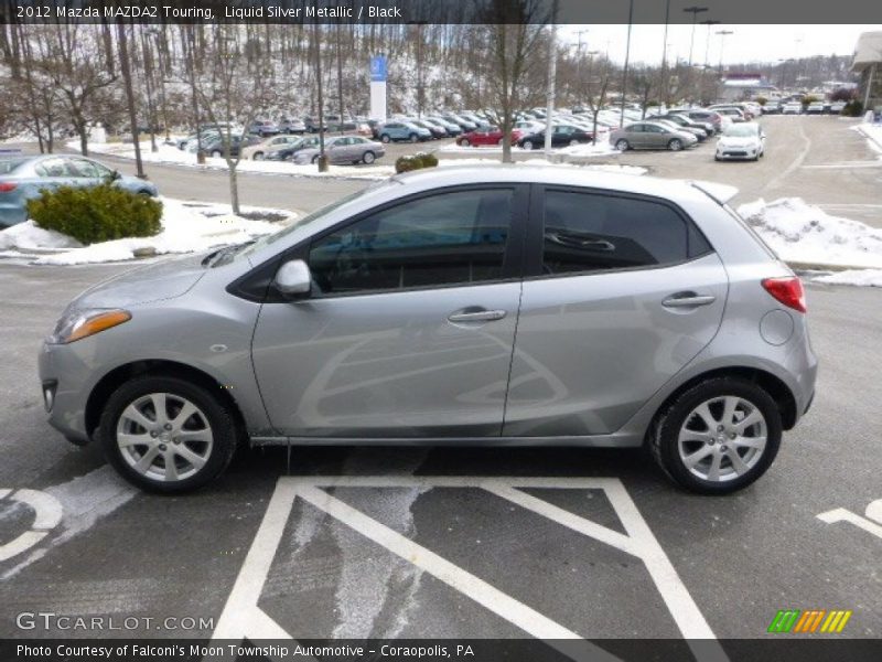 Liquid Silver Metallic / Black 2012 Mazda MAZDA2 Touring