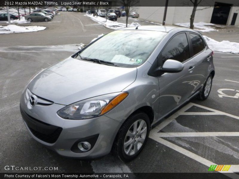 Liquid Silver Metallic / Black 2012 Mazda MAZDA2 Touring
